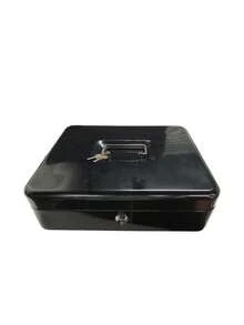 Large‑Capacity Secure Cash Box With Spring‑Clip Security Lock, Heavy‑Duty Metal Structure, Non‑Removable Coin Tray & Cash Organizer - Multicolor - View 7
