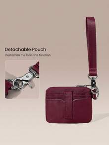 GLOWMODE On-The-Go Water-Repellant Wallet - Burgundy - View 3