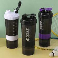 Plastic Shaker Cup, Fitness Protein Powder Mixing Cup, Camping Cup, Water Bottle, Coffee Cup, Large Sports Shaker Cup With Spring, Suitable For Protein Powder Drinks, Ideal For Gym, School, Workplace, And Various Occasions. - Multicolor - View 9