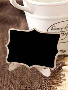 20Pcs/10Set Food Chalkboard Signs With Stand – Mini Blackboard Place Card Holders For Wedding, Party, Seating, Menu Info Board, Event Decor, Tabletop Display - multicolor - View 2