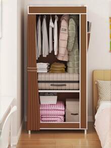 1Pc Easy Assembly Fabric Wardrobe Simple Clothing Storage Cabinet For Bedroom Rental House Home Garment Organizer - View 12