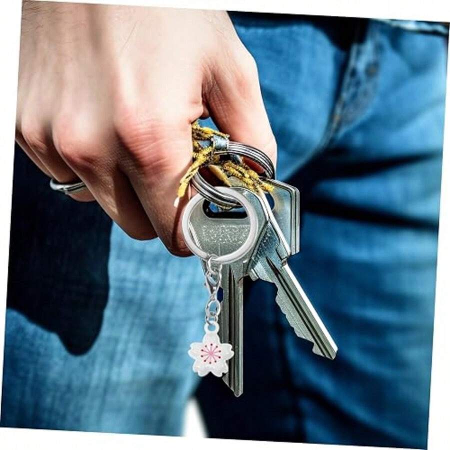 Cute Heart Bell Couple Japanese‑Style Heart Water Sound Bell Mobile Phone Keychain Bag Charm - multicolor - View 1