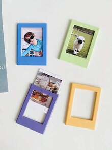 5/10/20pcs Bingkai Foto Magnetik Kulkas, Album Bingkai Foto Magnetik Warna-warni 3 Inci Cocok untuk Film Mini - MultiWarna - View 7