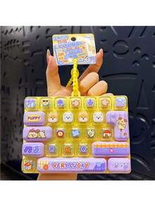 POKOJA LAND Gantungan Kunci Fidget Keyboard untuk Dewasa, 26-in-1 Tombol Pereda Stres Keyboard, Penghilang Stres Lucu untuk Fokus & Ketenangan Saat Bekerja atau Belajar, Mengisi Waktu Luang - MultiWarna - View 11