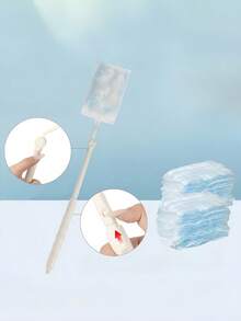 1PC Disposable Electrostatic Extendable Telescopic Duster For Home Car Office Garage Kitchen Bathroom Cleaning Dust Removal Efficient Portable Lightweight Tool Gift - Blue - View 3