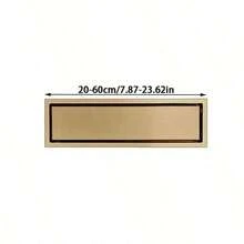 Gold Rectangular Floor Drain, Designed With Thick Stainless Steel, High Drainage Capacity, Odor-Proof, Suitable For Hotel, Shower Room, Balcony And Other Scenarios - Multiple Sizes Available - Multicolor - View 5