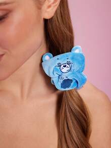SHEIN X Care Bears 1件裝卡通圖案大腸圈髮圈，適合日常佩戴，情人節髮飾 - 藍色 - 查看 2