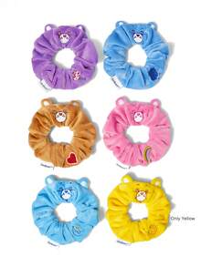 SHEIN X Care Bears 1件裝卡通圖案髮圈，適合日常佩戴，髮帶，情人節 - 黃色 - 查看 6