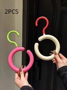 2/4 PCS No Drill Over Door Bohemian Style Hat Scarf Bag Organizer Rack For Closet Door Storage Holder Perfect Mothers Day Christmas Graduation Gift Wall Mounted Hanger Space Saving Multi Functional Durable Sturdy Easy Install - View 7