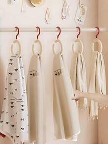 2/4 PCS No Drill Over Door Bohemian Style Hat Scarf Bag Organizer Rack For Closet Door Storage Holder Perfect Mothers Day Christmas Graduation Gift Wall Mounted Hanger Space Saving Multi Functional Durable Sturdy Easy Install - View 5