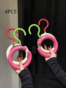 2/4 PCS No Drill Over Door Bohemian Style Hat Scarf Bag Organizer Rack For Closet Door Storage Holder Perfect Mothers Day Christmas Graduation Gift Wall Mounted Hanger Space Saving Multi Functional Durable Sturdy Easy Install - View 8