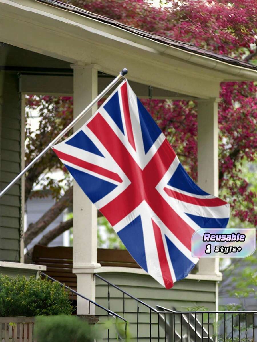 1件 150cm*90cm 英國國旗 Union Jack 適用於室內外花園露台居家牆面裝飾、街頭派對慶典、皇室婚禮禧年活動、酒吧與學校展示 - 旗子 - 查看 1