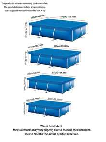 Cubierta de piscina azul a prueba de polvo & impermeable - A - Ver 12