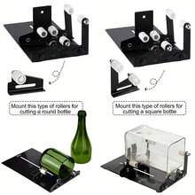 19‑Piece DIY Glass Bottle Cutter Kit, Manual Glass Bottle Separator For Round & Square Bottles, Decor Bottle Cutting Tool, Includes Glass Cutter, Rope, Bolts, Gloves, Sandpapers, Sponge Brush & Protective Rings - A - View 5