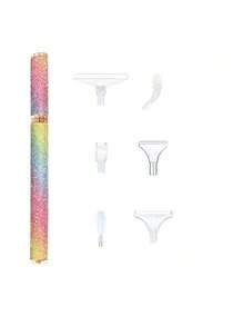 1pc New Plastic Diamond Painting Pen Set (With Roller Tip), DIY 5D Diamond Embroidery Hand Tool Kit - point drill pen + plastic 6 heads - View 17