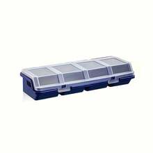 4-Grid Plastic Screw Storage Box With Lid - Durable Plastic Multi-Function Hardware Tool Parts Organizer - A - View 8