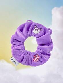 SHEIN X Care Bears 1件裝卡通圖案髮圈，適合日常佩戴，髮帶，情人節 - 紫色 - 查看 1