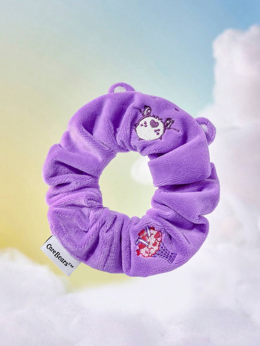 SHEIN X Care Bears 1件裝卡通圖案髮圈,適合日常佩戴,髮帶,情人節 - 紫色 - 查看 1