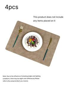 Dining Mat, Luxury, Solid Color, Table Insulation Mat, Heat-Resistant Cup Mat, Dinnerware, Bowls, Plates, Tablecloth, Western Dining Mat, Custom-Made, Waterproof. - Multicolor - View 15