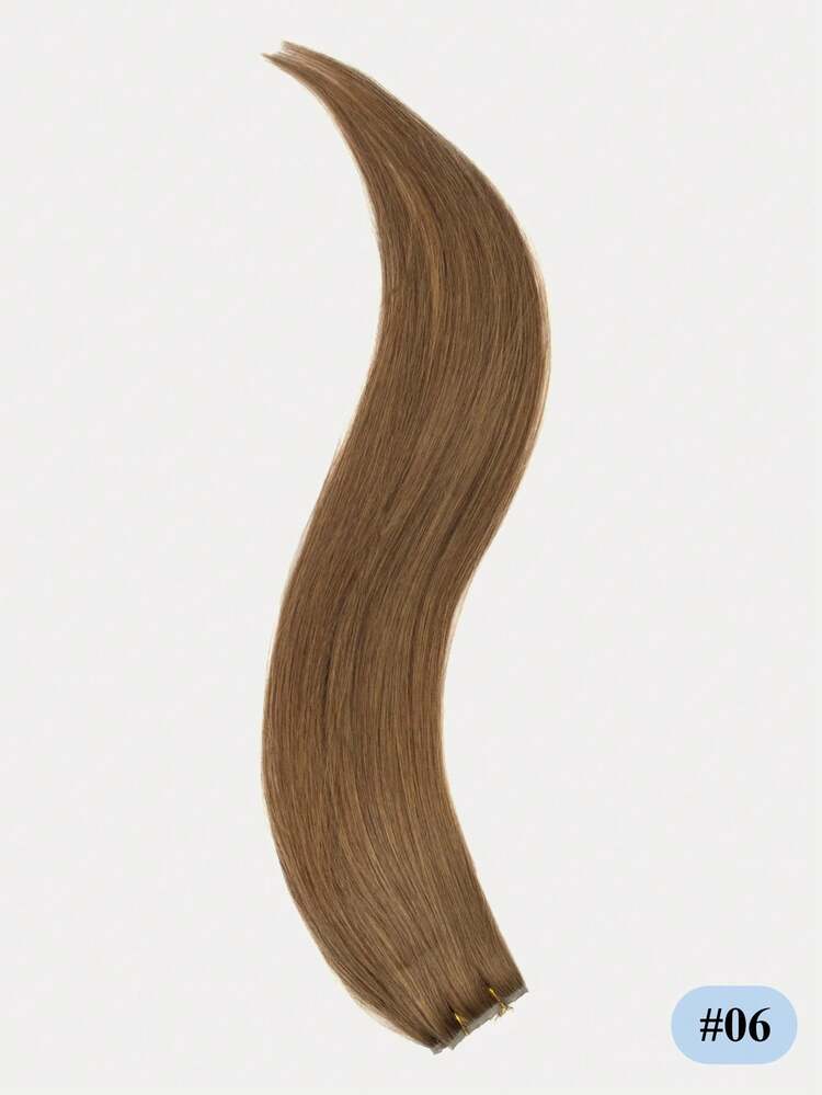 Glueless Double PU Weft Hair Extensions Remy Butterfly Weft Human Hair With Micro Beads OVO Pu Hole Genius Hand Tied Invisible DIY Double Weft Straight Jet Black Silky Soft Hairpiece For Women Daily Work Wedding Night Out Prom Festivals 12-24 Inch - S06 - View 3
