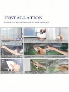 1 Roll One Way Clear Window Film Privacy: Heat Reflective Mirror Window Film For Glass Windows Daytime Anti Glare With Adhesive, UV Window Tint Film Sun Blocker For Home Office - Silver - View 2