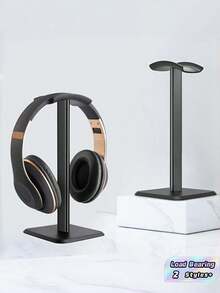 1 PC NonSlip AntiScratch 360Rotatable Adjustable Heavy Duty Headphone Stand Gaming Headset Holder Rack For Office Desk Gaming Room Esports Arena Gamers Streamers Office Workers Must Have Accessory - Multicolor - View 1