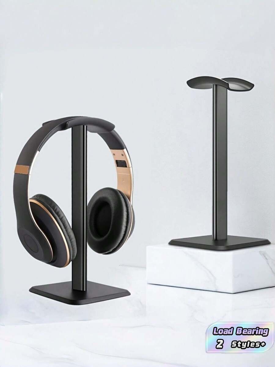 1 PC NonSlip AntiScratch 360Rotatable Adjustable Heavy Duty Headphone Stand Gaming Headset Holder Rack For Office Desk Gaming Room Esports Arena Gamers Streamers Office Workers Must Have Accessory - Multicolor - View 1