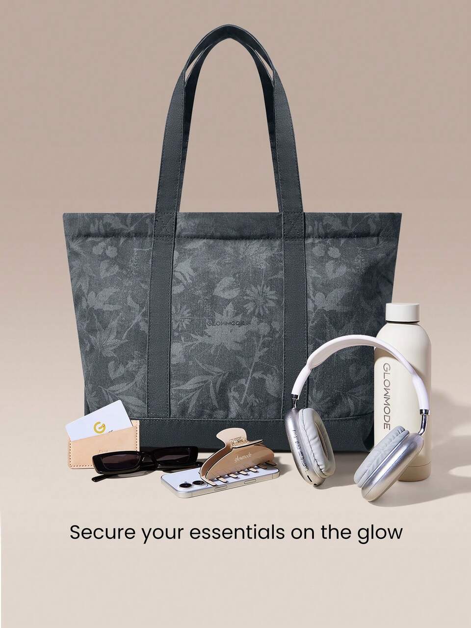 Maxi 25L Canvas Adventure Tote With Two-Way Zippers & Logo Embroidery Workout Gym Daily Travel Vacation Wear