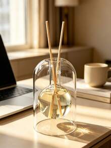 Minimalist Double‑Layer Glass Reed Diffuser Bottle, Flameless Empty Aromatherapy Vase, Refillable Clear Essential Oil Bottle, Home Desktop Decor, Ideal For Housewarming, New‑Home, Wedding & Holiday Gifts, Bottle Only, Reeds Not Included - transparent - View 12