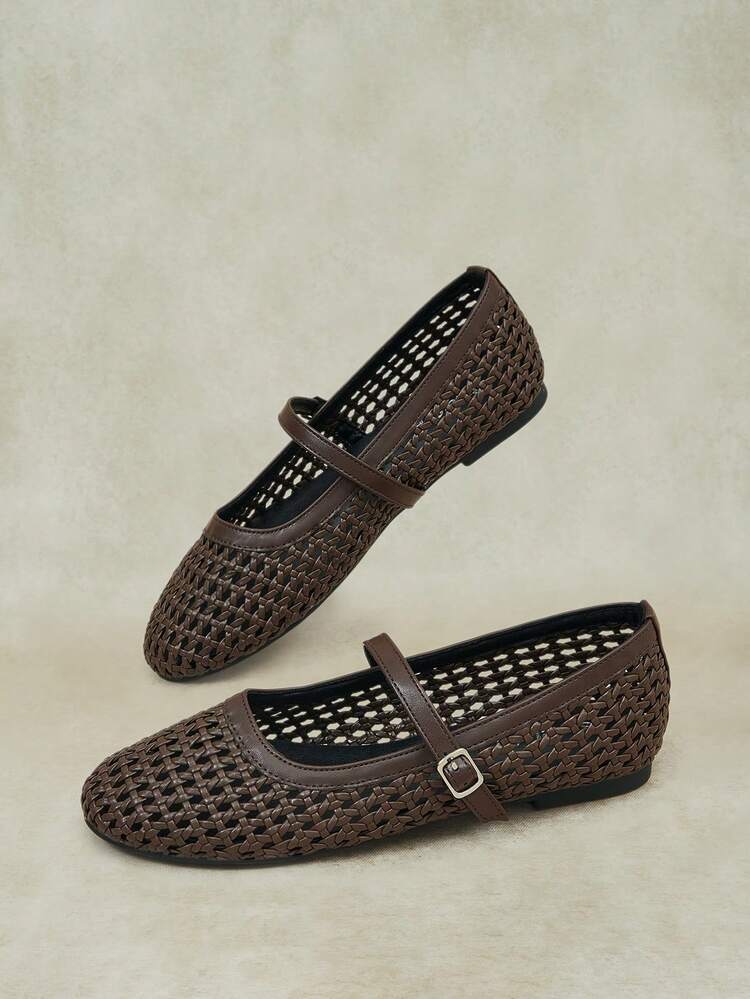 Styleloop Ladies, Buckles, Flat Shoes, Vacation Atmosphere, Summer Wear, Travel Essentials, Y2K, Cool Girl Night Out Wear - dark brown - View 3
