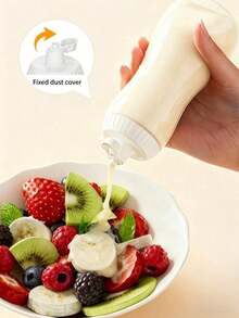 Plastic Pressurized Spice Bottle, 500ml Capacity, Reusable Sauce Dispenser, Leakproof, Suitable For Ketchup, Sesame Sauce, Salad Dressing, And Kitchen Use - Multicolor - View 7