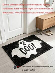 Halloween Imitation Cashmere Doormat, Wear-Resistant Entryway Floor Mat, Easy Care Decorative Rug For Living Room - A - View 8