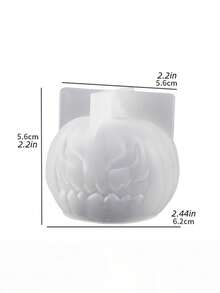3D Halloween Pumpkin Silicone Mold, Devil Face Jack-O'-Lantern Mold For Candle Plaster Soap Making, DIY Craft Party Decor - Pumpkin - View 10
