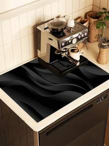 Non-Slip Heat Resistant Oven Mat With 2D Print, Scratch Proof Washable Rubber Pad For Glass Oven Toaster, Washer Dryer Cover, Home Decor Accessory - Multicolor - View 9