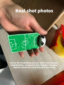 1Pc One Size 3D Printed Creative Novelty Football Soccer Bookmark Green White Contrast Color 3D Shaped Page Clip Cute Cartoon Fun Stationery For Reading Book School Office Home Library World Cup Watching Match Season Fans Gift - Football bookmark - View 12