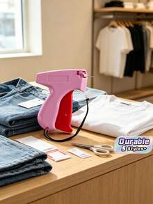 Mini Tag Gun For Clothing, Upgraded Anti-Jam Fine Needle Tagging Tool, Sturdy Plastic Body, Smooth Operation Quick Fabric Fastening Kit For Garment Labels, Suitable For Home DIY, Boutique, Store Arrangement & Holiday Merchandise Labeling Supplies - multicolor - View 2