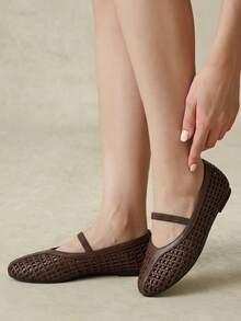 Styleloop Ladies, Rubber Band, Flat Shoes, Vacation Atmosphere, Summer Wear, Travel Essentials, Y2K, Cool Girl Night Out Wear - dark brown - View 8