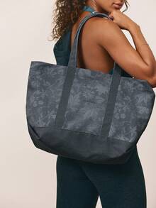 GLOWMODE Maxi 25L 帆布冒險托特包，雙向拉鍊與 Logo 刺繡，適合健身房運動、日常通勤、旅行度假穿搭 - 深藍色 - 查看 5