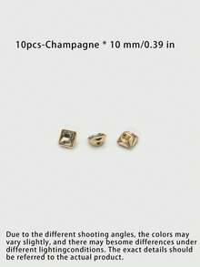 1 Pack 10 Pieces Square Crystal Rhinestone Buttons Versatile Decorative Fasteners For Shirt Chiffon Top Sweater Cardigan Men Women Clothing Sewing Accessories - 10pcs - View 14