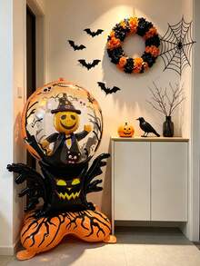 Halloween Skeleton Witch Balloon, Suitable For Use In Creating Halloween-Themed Party Scenes For Courtyards, Gardens, And Outdoor Lawns. - Halloween dead branches - View 5