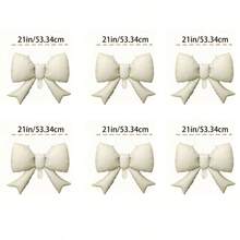 The Bow-Tie Aluminum-Foil Balloon Set Is Suitable For Birthday Parties, Engagement Ceremonies, Girl-Themed Banquets, And Interior Decoration Of Shops. - 6 22-inch bows. - View 5