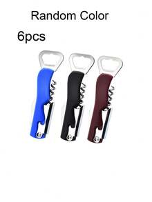 1/3/6pcs Stainless Steel Multifunctional Bottle Opener: For Wine, Beer And Bottle Caps - Great For Restaurants, Hotels And Bars - Multicolor - View 10