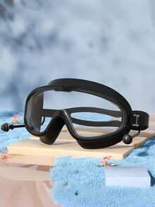 1pc Adult Large-Frame Swimming Goggles, Anti-Fog HD Vision, Soft Silicone Comfort Fit, Ideal For Swimming Training, Pool, Beach, Durable Swim Gear For Men And Women" - Multicolor - View 8