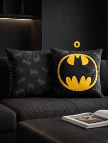 Batman X Joivida 1件枕套（不含填充物），舒適搖粒絨面料，45*45cm - 彩色 - 查看 3