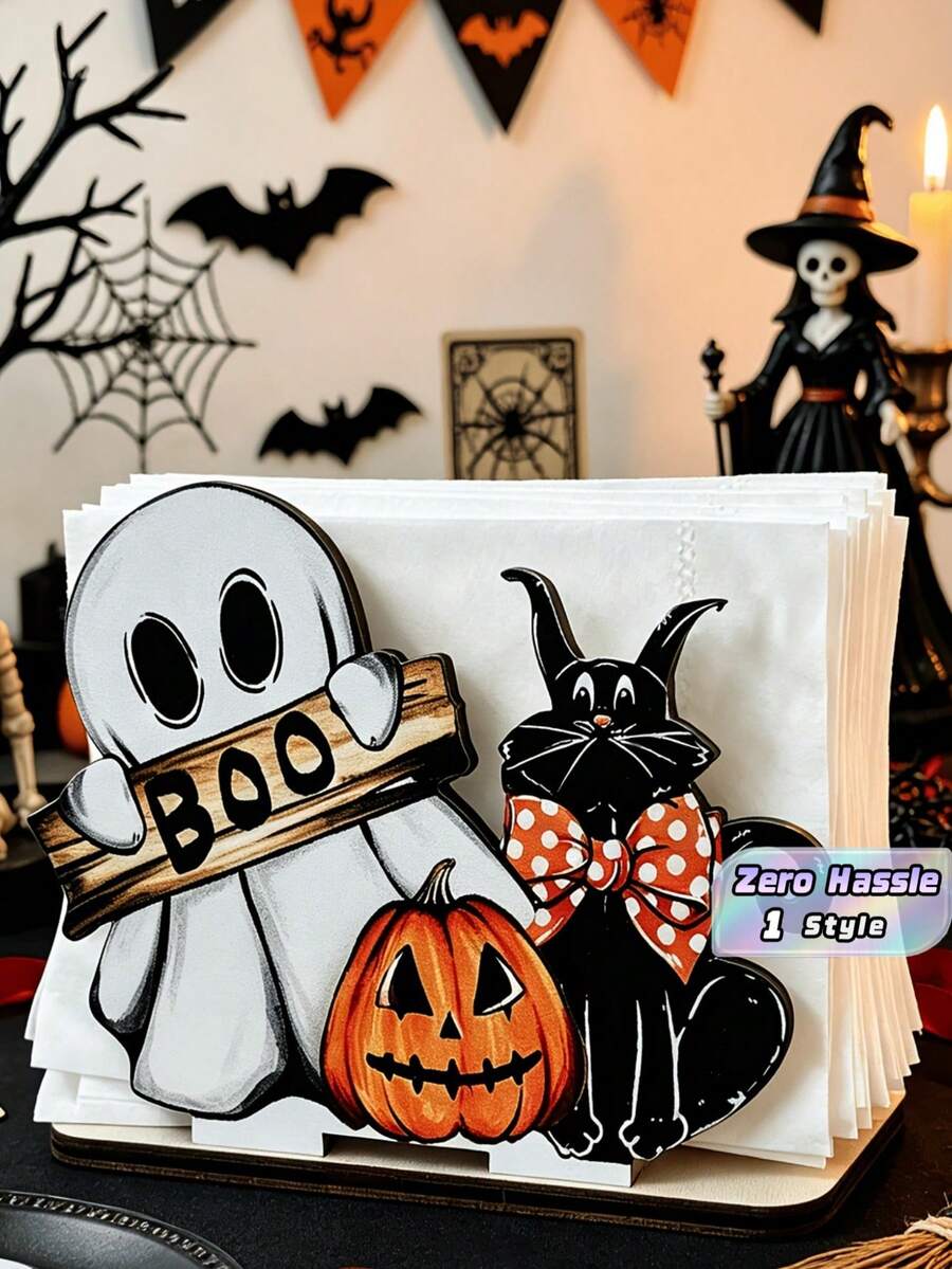 Cross-Border Wooden Decorative Plaque For Welcoming Guests, Used For Halloween Party Ambiance Decoration At Home, Courtyards And Front Doors - multicolor - View 1