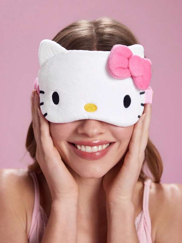 HELLO KITTY AND FRIENDS | SHEIN Printed Sleep Shading Blindfold, Can Effectively Shade Light, Soft Fabric