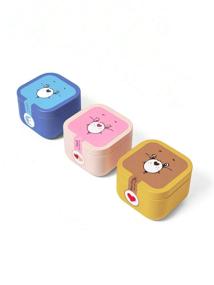SHEIN X Care Bears Love Bear Tinplate Scented Candles (Three Combinations 2) - Multi Scents - View 4