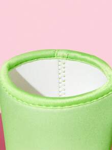THE POWERPUFF GIRLS X SHEIN 1 Stück süßer bedruckter Stoff-Becherhalter, Neopren-Becherhülle aus thermisch isolierendem Material, wiederverwendbar, S/M/L drei Größen, geeignet für verschiedene OZ Kaffeetassen - Grün - Übersicht 5