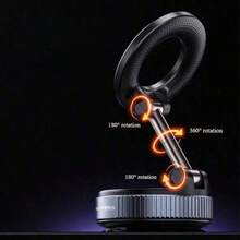 1pc 360° Rotating Mechanical Vacuum Suction Cup Car Phone Holder, Magnetic Phone Stand, Compatible With Iphone, Android Phones, Navigation, Birthday Gift, Family & Friends, Car Accessories - multicolor - View 9