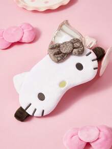 HELLO KITTY AND FRIENDS | SHEIN 印花睡眠遮光眼罩，可有效遮光，柔軟布料 - 棕色 - 查看 2